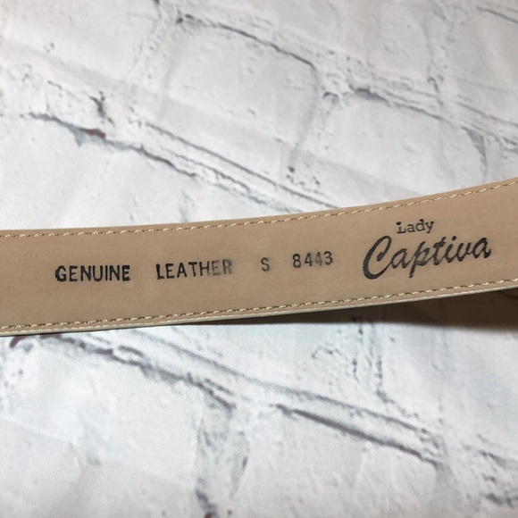 Lady Captain Genuine Leather Big Buckle Belt - Picture 4 of 8